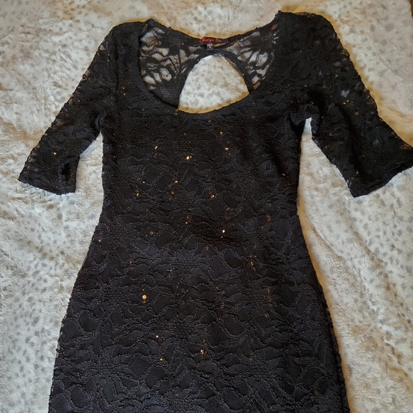 Reign On Dresses & Skirts - VGUC Black lace sequin dress